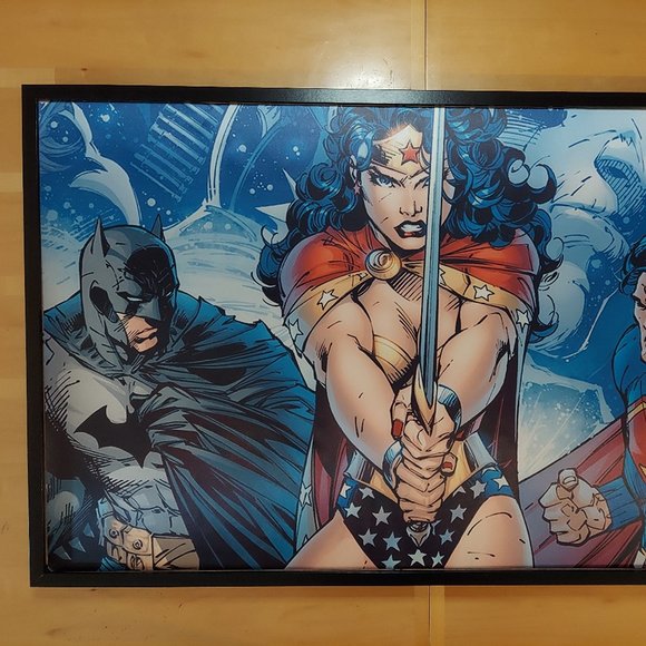 DC Trinity Silk canvas Fabric Poster (24" x 36" appro… - Picture 1 of 2